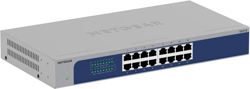 GS516 - Netwerk Switch - Unmanaged - 1 Gbps - 16 poorten by Netgear in Grey – product photo