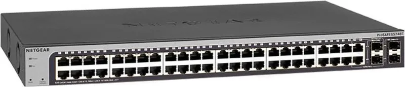 GS748T - Netwerk Switch - Smart Managed - 1 Gbps - 48 poorten by Netgear in Grey – product photo