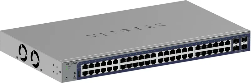 GS752TX - Netwerk Switch - Smart Managed - 1Gbps - 10 Gpps Uplink - 48 poorten fra Netgear i Grå – produktbillede