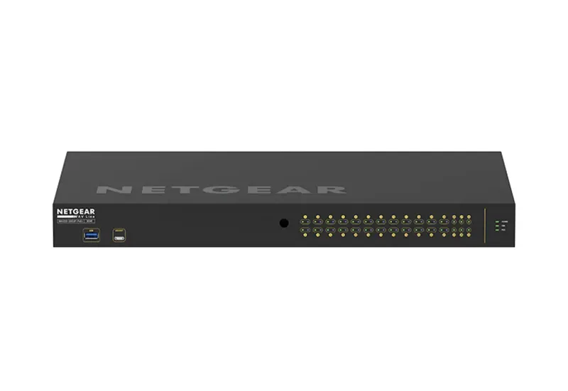 GSM4230P-100EUS AV Line M4250-26G4F-PoE+ Netwerk switch SFP PoE-functie fra Netgear i Sort – produktbillede