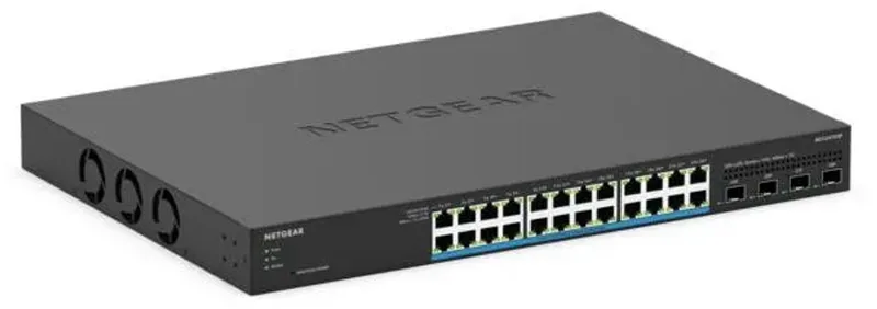 MS324TXUP - Netwerkswitch - 24-Poorten - Managed - PoE++ van Netgear in Zwart – productfoto