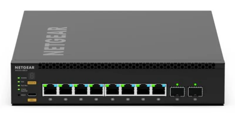 MSM4310-100NES NETGEAR M4350-8M2V - Switch - L3 - manag Netwerk switch SFP PoE-functie från Netgear i Svart – produktbild