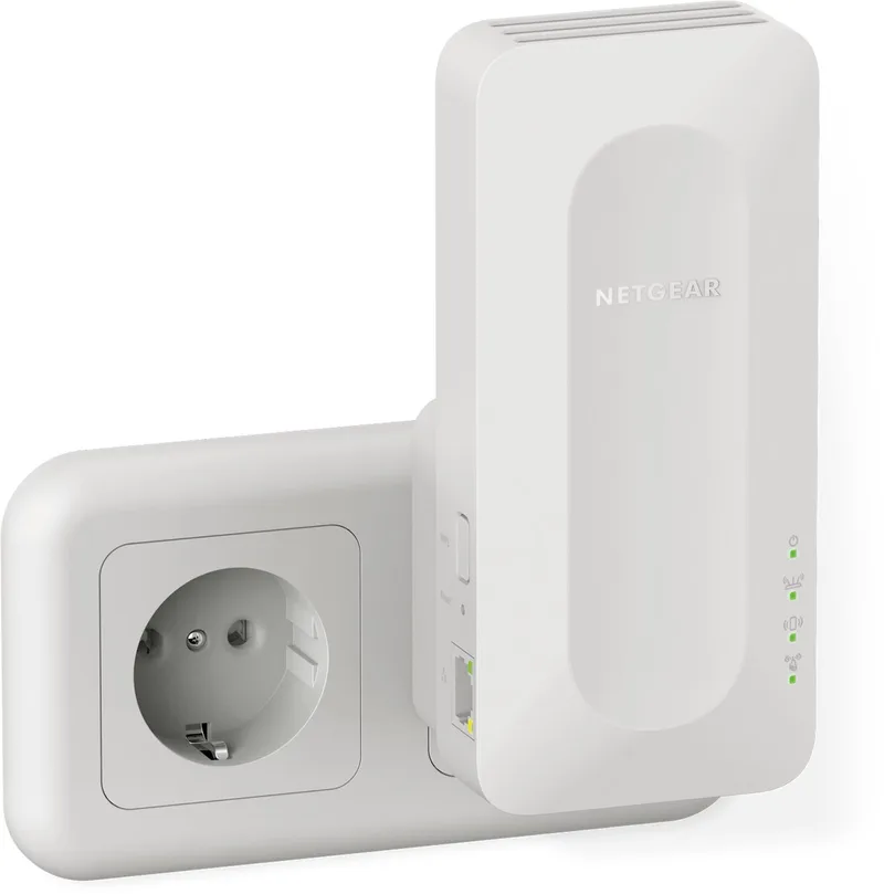Nighthawk EAX17 - Mesh WiFi Repeater - Dual Band - 3000 Mbps - WiFi 6 by Netgear in White – product photo