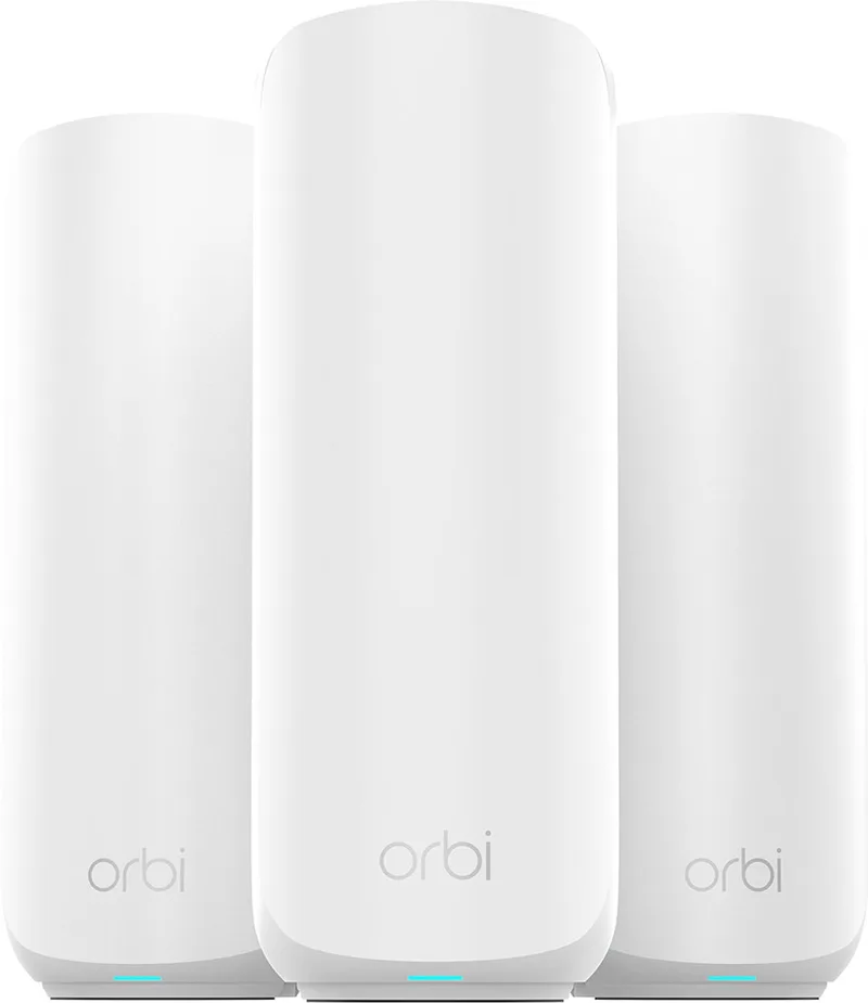 Orbi RBE373 - Mesh WiFi - WiFi Versterker - WiFi 7 - 3600 Mbps - Dual-Band - 3-Pack by Netgear in White – product photo