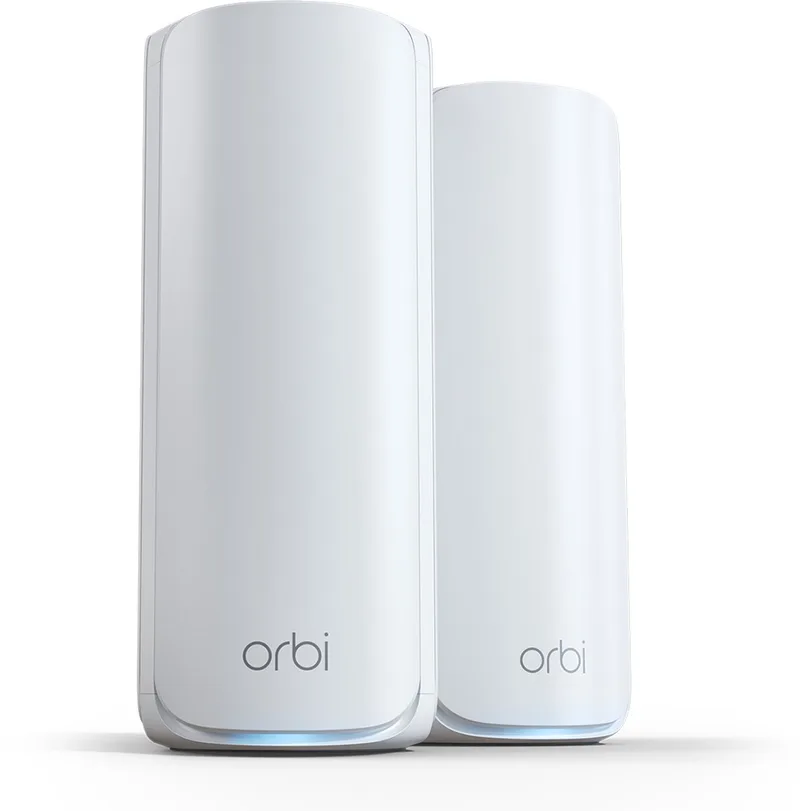 Orbi RBE772 - Mesh WiFi - WiFi Versterker - WiFi 7 - 11000 Mbps - Tri-Band - 2-Pack de Netgear en Blanc – photo produit