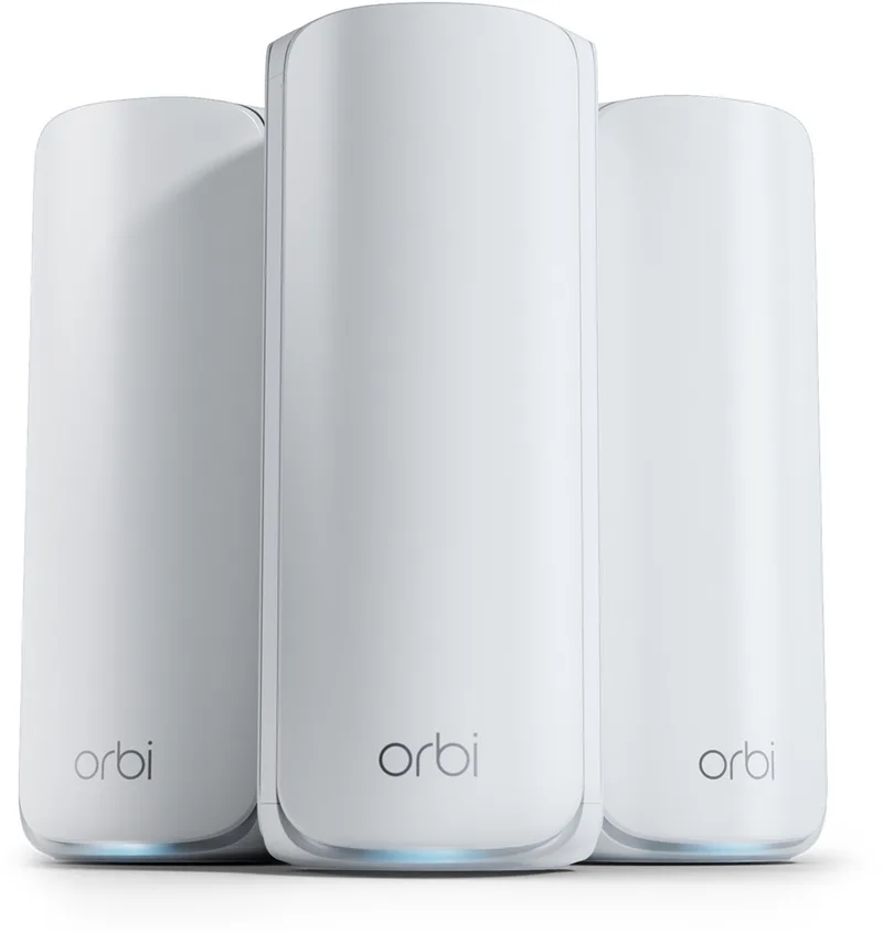 Orbi RBE773 - Mesh WiFi - WiFi Versterker - WiFi 7 - 11000 Mbps - Tri-Band - 3-Pack de Netgear en Blanc – photo produit