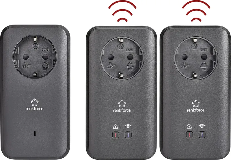 PL600D WiFi Powerline WiFi netwerkkit RF-3385558 500 MBit/s de Renkforce – photo produit