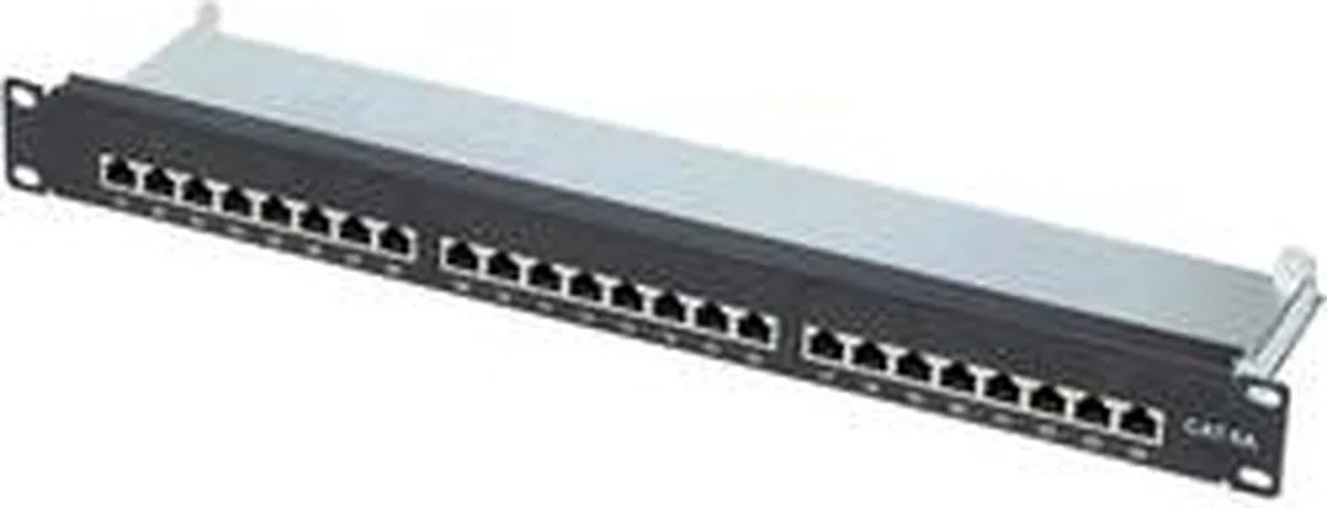 Renkforce 24 poorten Netwerkpatchpaneel 483 mm (19) CAT 6A 1 HE Ingericht van Renkforce in Kleurloos – productfoto