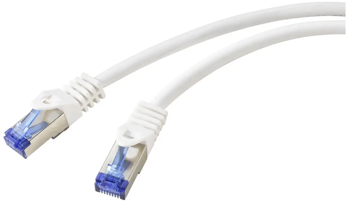 RF-6830456 RJ45 Câble réseau, câble patch CAT 6a S/FTP 5.00 m blanc 1 pc(s) de Renkforce en Blanc – photo produit
