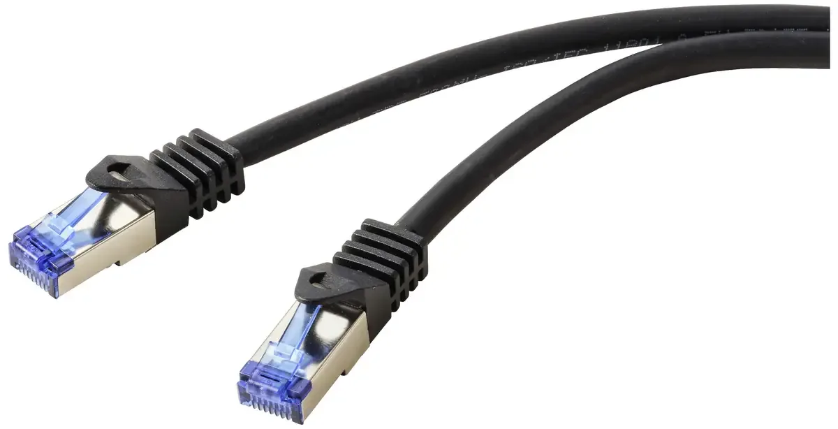 RF-6830462 RJ45 Câble réseau, câble patch CAT 6a S/FTP 2.00 m noir 1 pc(s) de Renkforce en Noir – photo produit