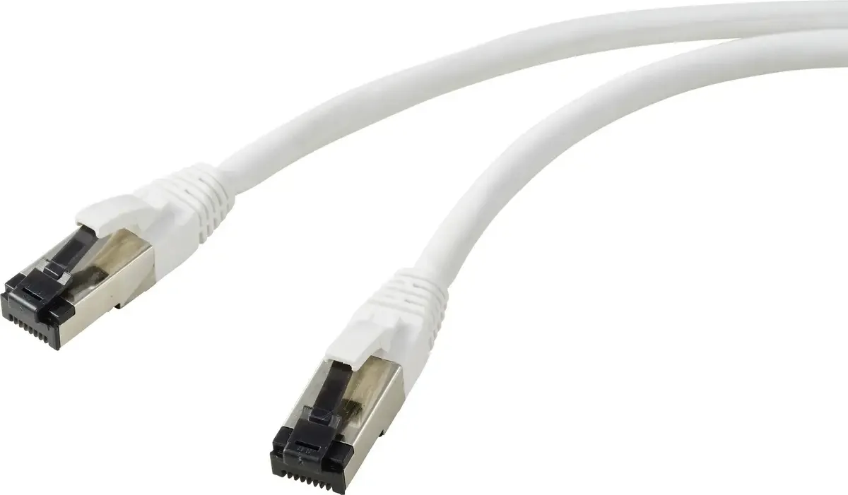 RF-7106496 RJ45 netwerkkabel, patchkabel CAT 8.1 S/FTP 5.00 m, 1 st. van Renkforce in Wit – productfoto