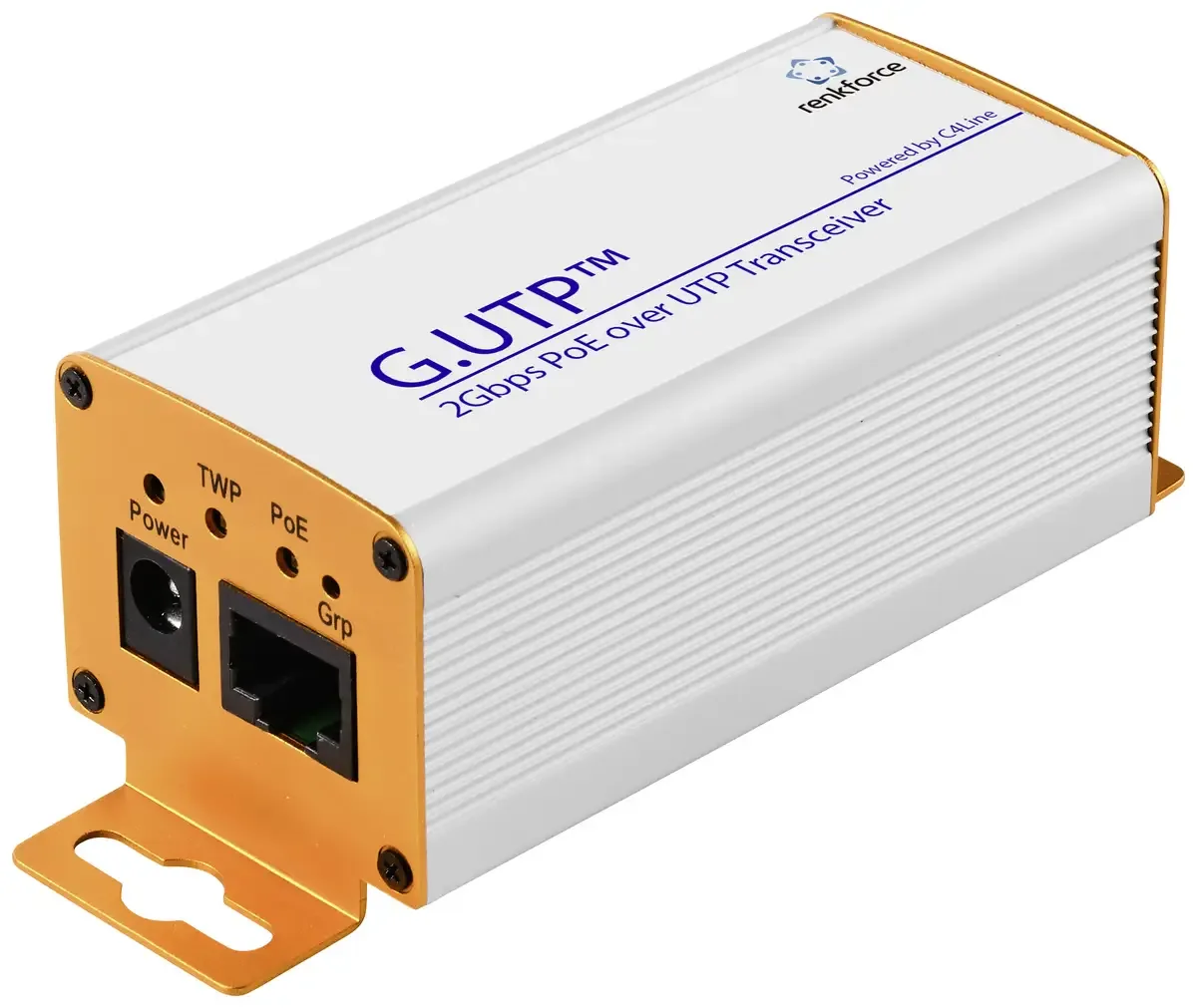 RF-GEPOE-100 netwerkverlenging, patchkabel, bereik (max.): 500 m, 1 st., 2000 MBit/s, met PoE-functie van Renkforce – productfoto