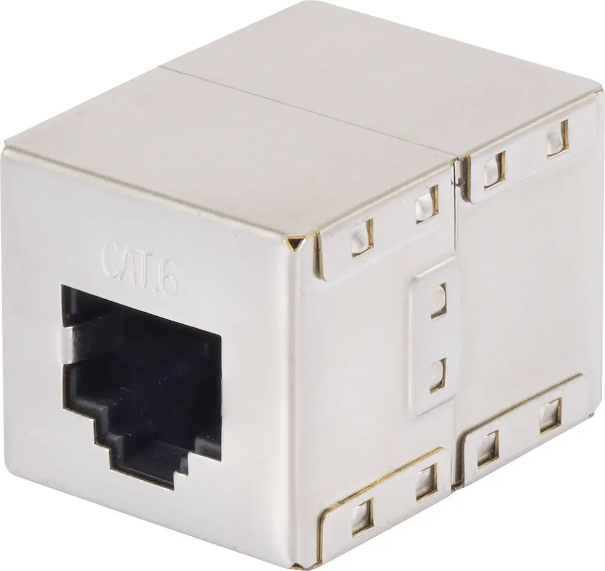 RJ45 réseau informatique Adaptateur CAT 6 [1x RJ45 femelle - 1x RJ45 femelle] de Renkforce en Métal – photo produit