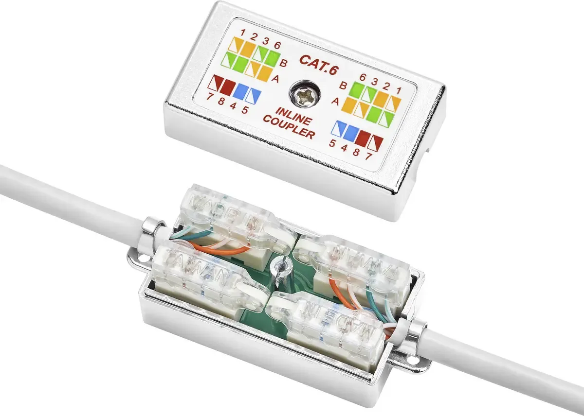 Zonder gereedschap, geschikt voor: CAT 6 van Renkforce in Zilver – productfoto