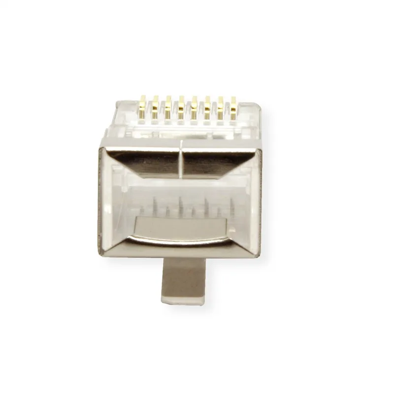 Cat. 6/6A STP RJ-45 connector, afgeschermd, 100 stuks från Roline i Transparent – produktbild