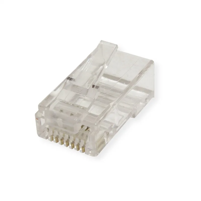 Cat.6/6A UTP RJ-45 connector, 100 stuks från Roline i Transparent – produktbild