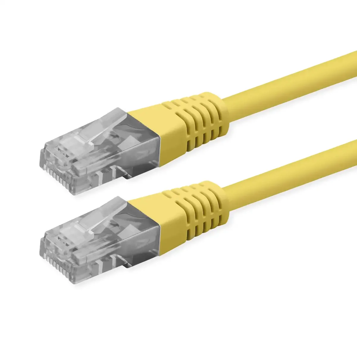 Cat.6 (Class E) Patch Cable, UTP, PoE, 0,5 m från Roline i Gul – produktbild