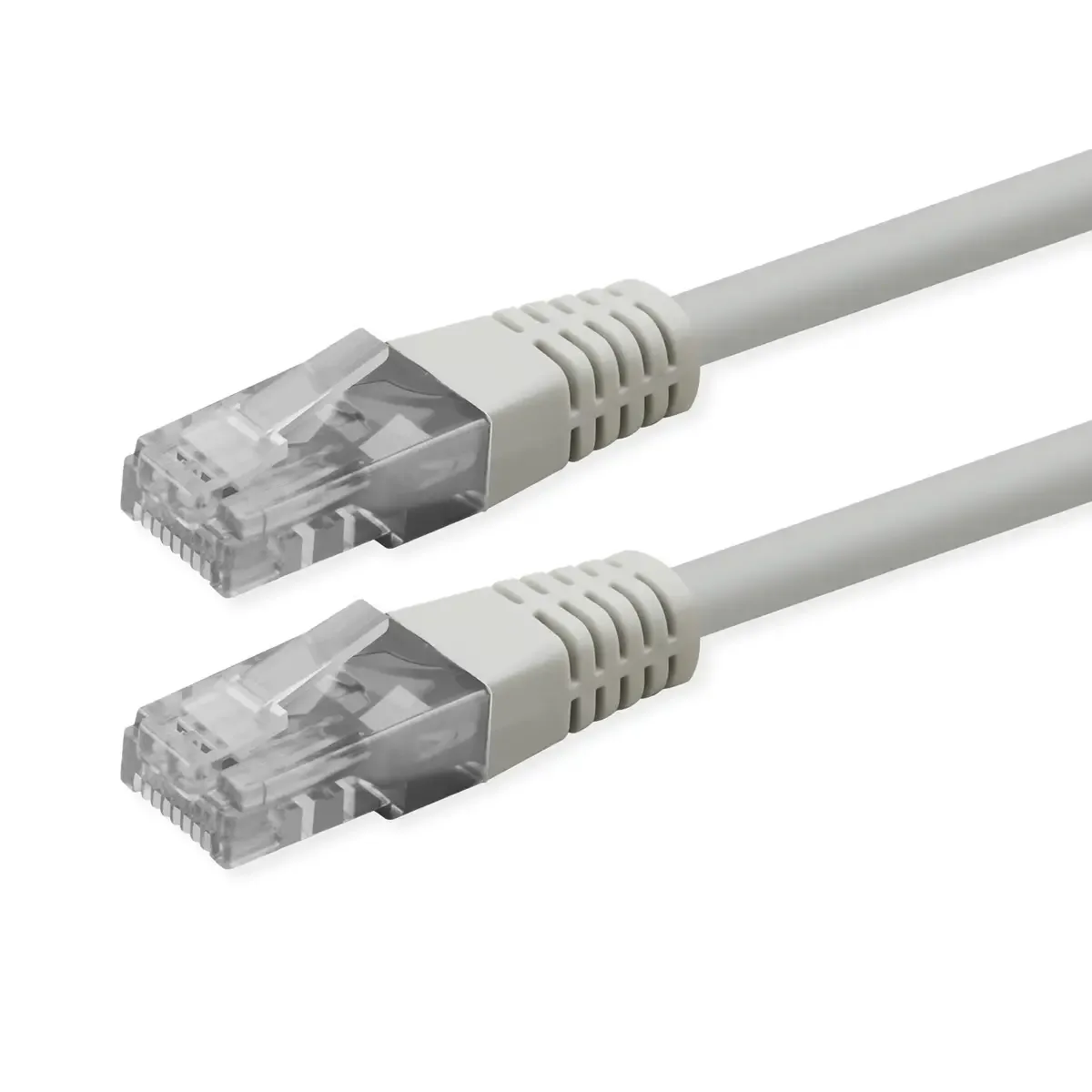 Cat.6 (Class E) Patch Cable, UTP, PoE, 0,3 m fra Roline i Hvid – produktbillede