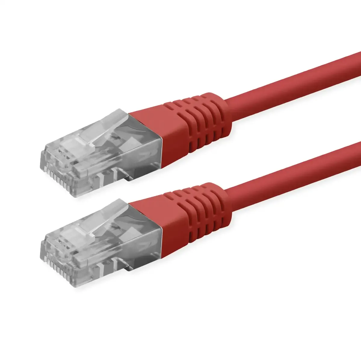 Cat.6 (Class E) Patch Cable, UTP, PoE, rood, 1 m från Roline i Röd – produktbild
