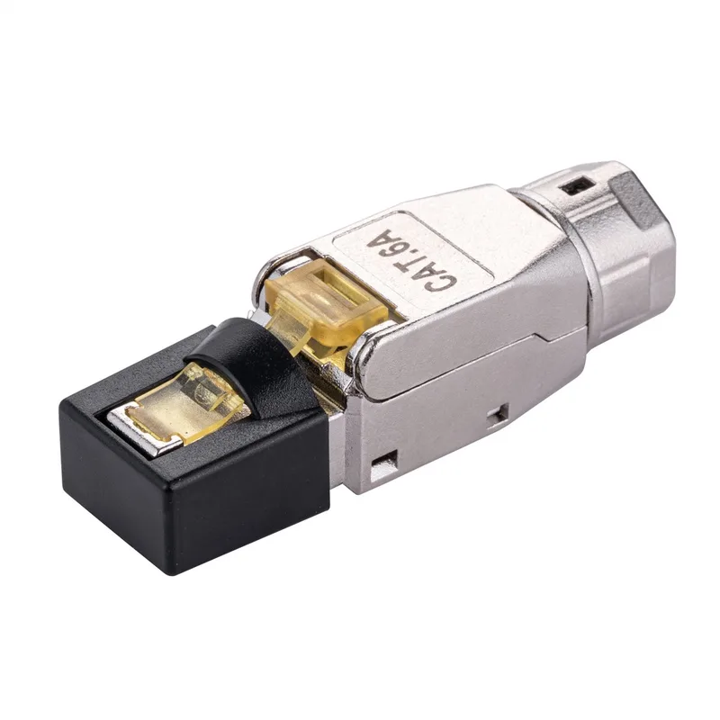Field connector RJ-45 Cat.6A (Class EA), STP från Roline i Silver – produktbild