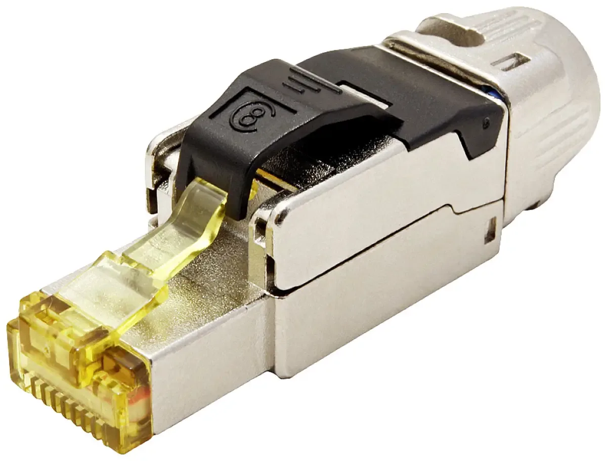 Field connector RJ45 plug Cat.8 (Klasse I) by Roline in Silver – product photo