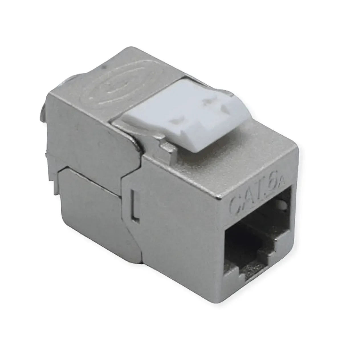 La solution pour le câblage Cat.6A pour des débits de données jusquà 10 Gbit/s - confirmée par GHMT!... 21.17.0328 argent (métallisé) 1 pc(s) från Roline i Silver – produktbild