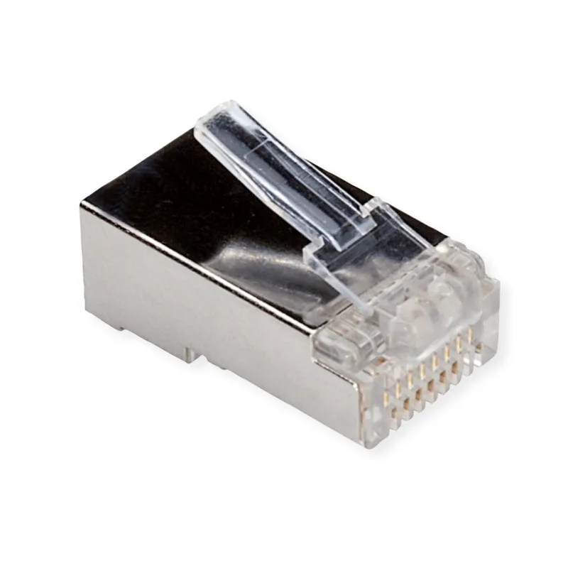 Modulaire afgeschermde connector Cat.6 (Class E), 10 St. von Roline in Transparent – Produktfoto