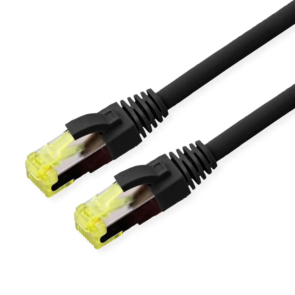 Outdoor patchkabel Cat.6A (Klasse EA) S/FTP (PiMF), soepel draad, LSOH, 1 m by Roline in Black – product photo