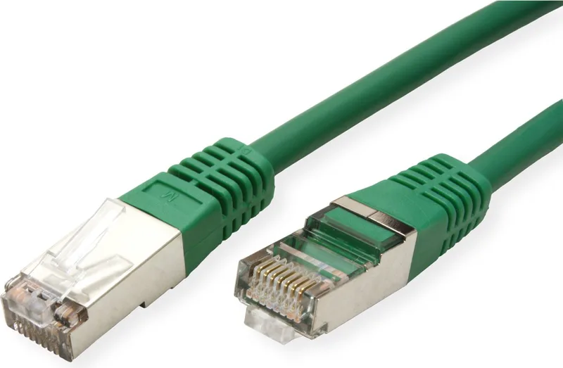 patchkabel Cat.5e (Klasse D) FTP, 0,5 m by Roline in Green – product photo