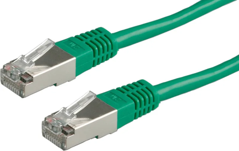 patchkabel Cat.5e (Klasse D) FTP, 2 m von Roline in Grün – Produktfoto
