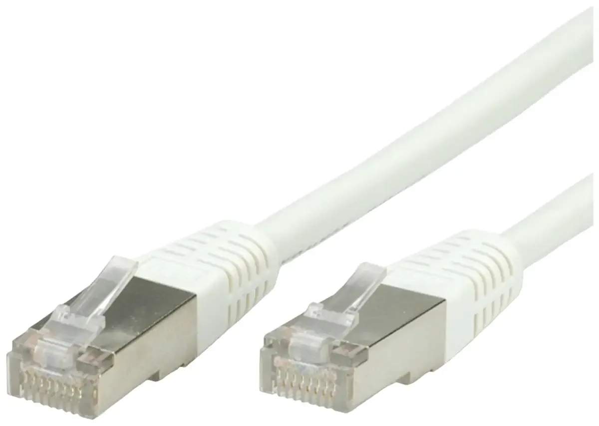 Patchkabel Cat.6 (Class E) S/FTP (PiMF), 1,5 m von Roline in Weiß – Produktfoto