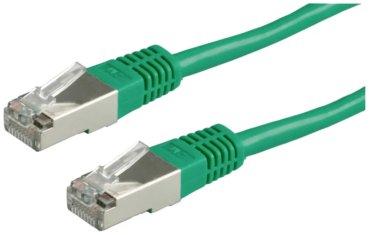 Patchkabel Cat.6 (Class E) S/FTP (PiMF), 7 m von Roline in Grün – Produktfoto