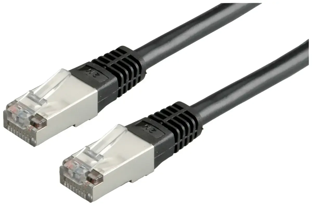 Patchkabel Cat.6 (Class E) S/FTP (PiMF), 7 m von Roline in Schwarz – Produktfoto
