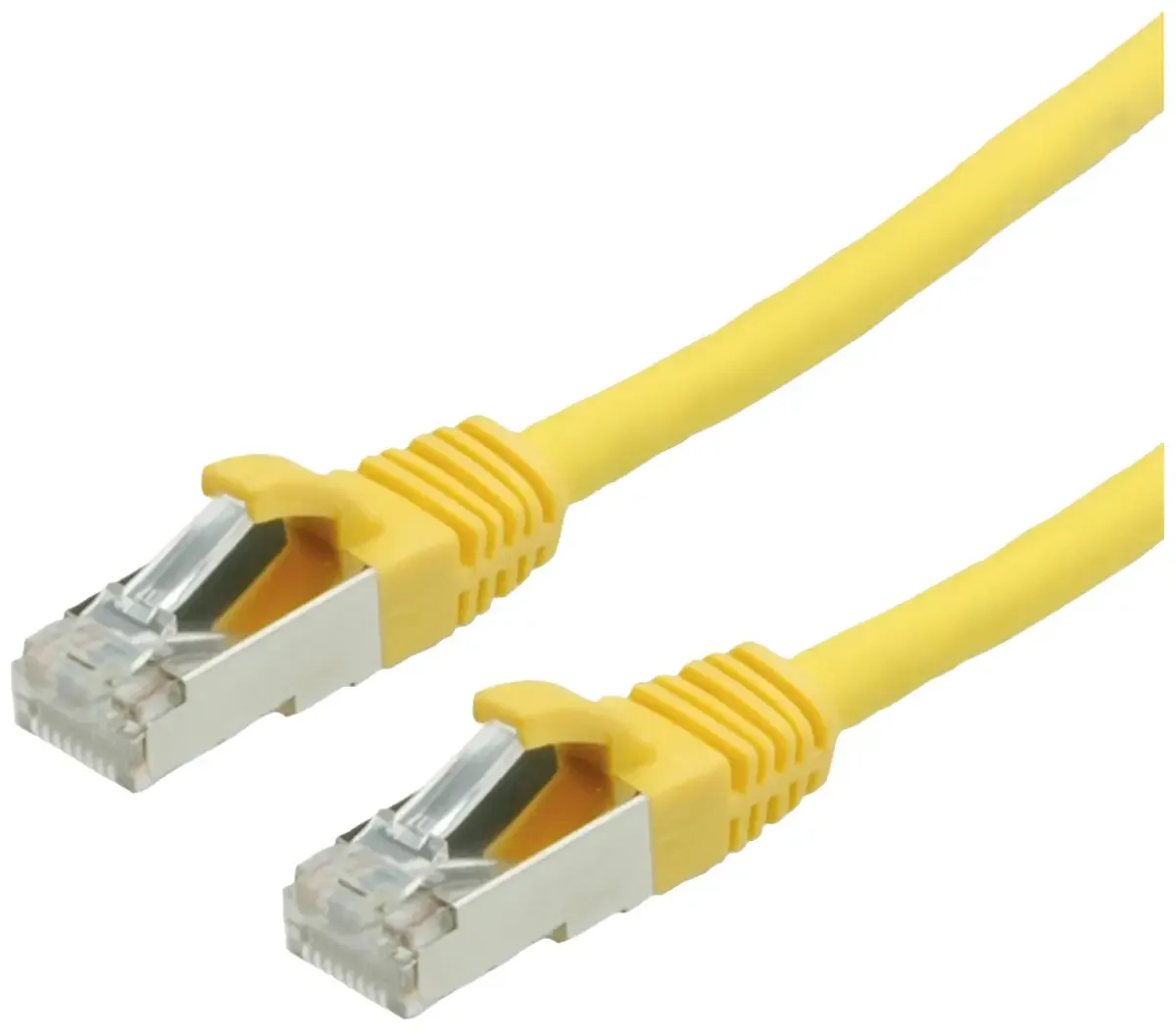 Patchkabel Cat.6 (Class E) S/FTP (PiMF), LS0H, 3 m von Roline in Gelb – Produktfoto
