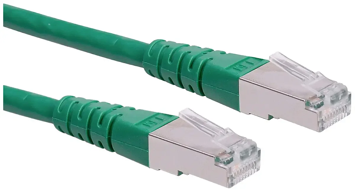 Patchkabel Cat.6 (Klasse E) S/FTP (PiMF), 3 m von Roline in Grün – Produktfoto