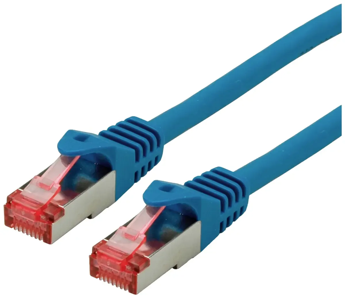 Patchkabel Cat.6 S/FTP (PiMF), Component Level, LSOH, 0,5 m von Roline in Blau – Produktfoto