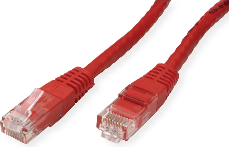 Patchkabel Cat.6 UTP (Class E), 5 m van Roline in Rood – productfoto