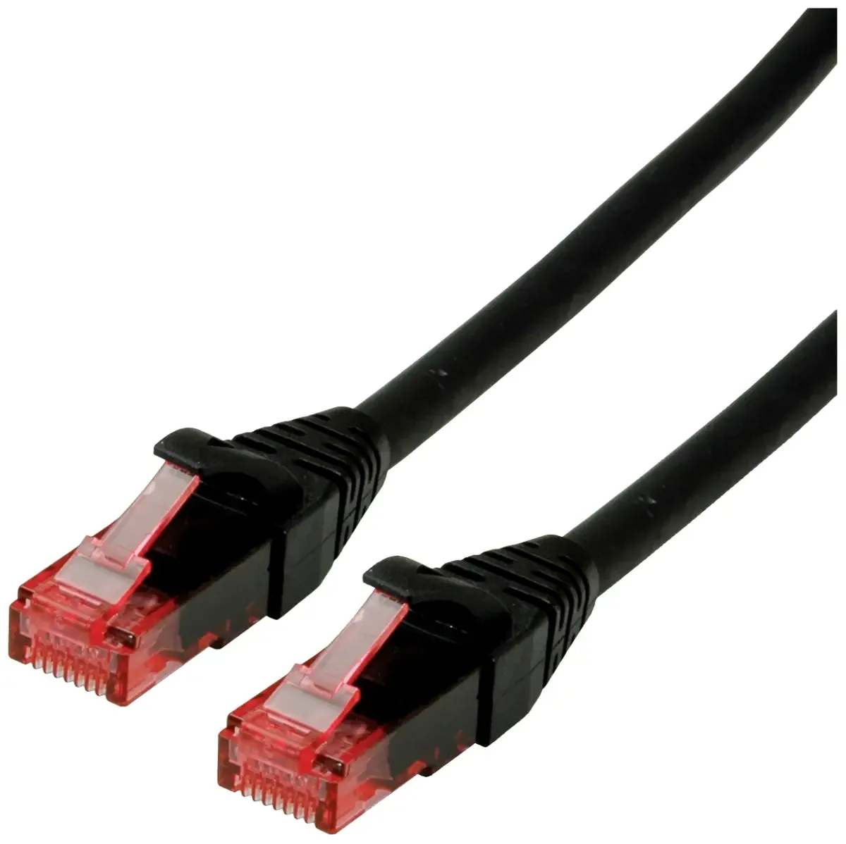 Patchkabel Cat.6 UTP, Component Level, LSOH, 1 m van Roline in Zwart – productfoto