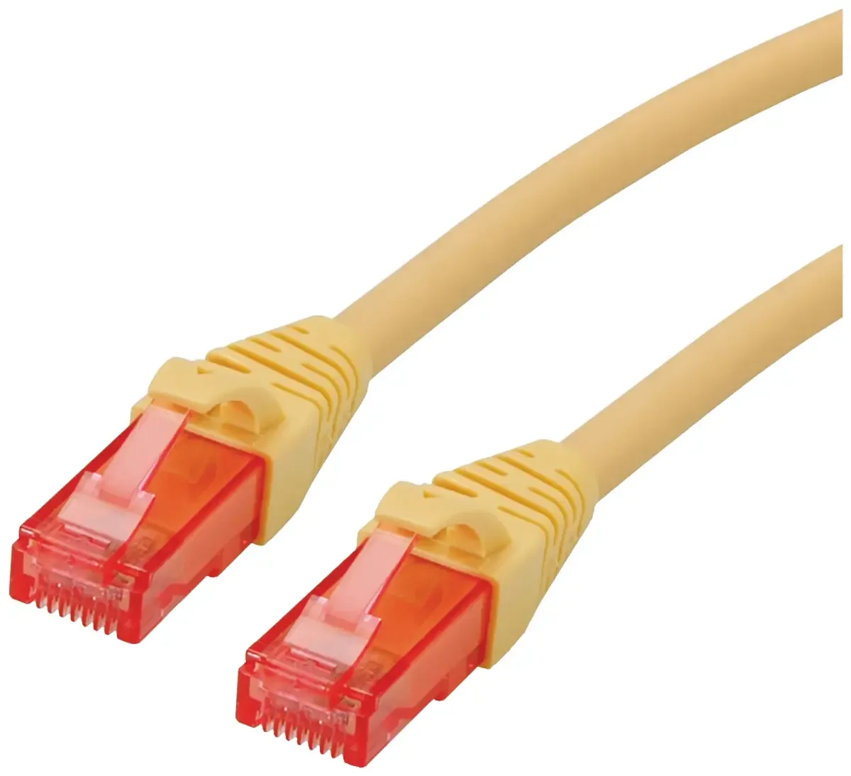 Patchkabel Cat.6 UTP, Component Level, LSOH, 3 m fra Roline i Gul – produktbillede