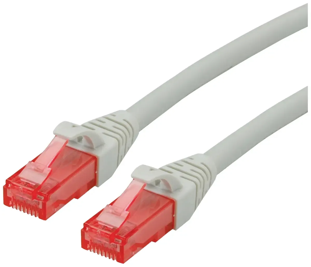 Patchkabel Cat.6 UTP, Component Level, LSOH, 3 m fra Roline i Grå – produktbillede
