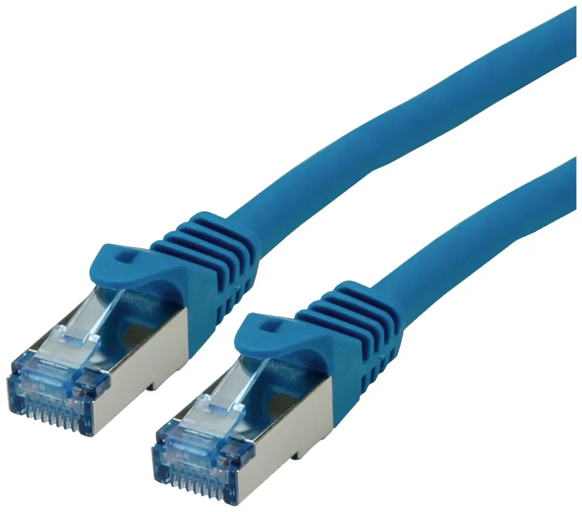 Patchkabel Cat.6A S/FTP (PiMF), Component Level, LSOH, blauw, 15 m de Roline en Bleu, Rouge – photo produit