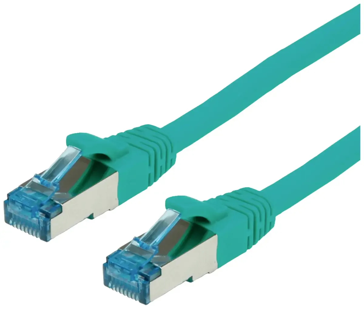 Patchkabel Kat.6A (Klasse EA) S/FTP (PiMF), LSOH, 2 m von Roline in Grün – Produktfoto
