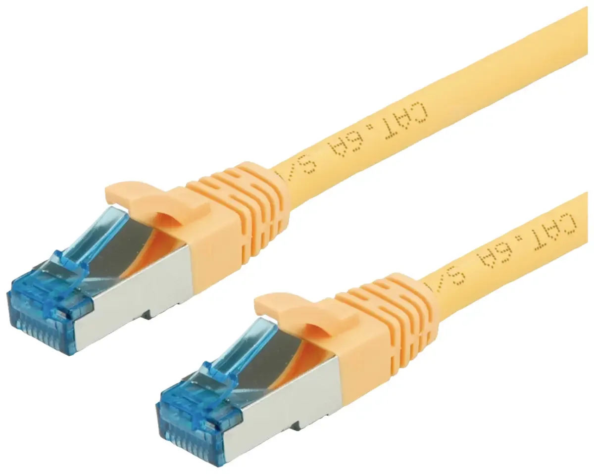 Patchkabel Kat.6A (Class EA) S/FTP (PiMF), LSOH, 7 m von Roline in Gelb – Produktfoto