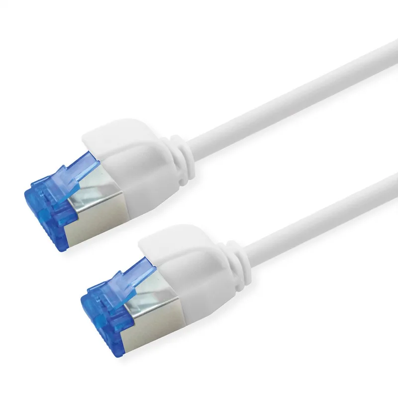 Patchkabel Kat.6A (Class EA) S/FTP (PiMF) , LSOH, PoE, 2 m by Roline in White – product photo
