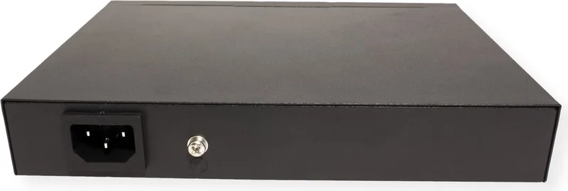 PoE+ Gigabit Ethernet Switch, 8+2 Ports by Roline in Black – product photo