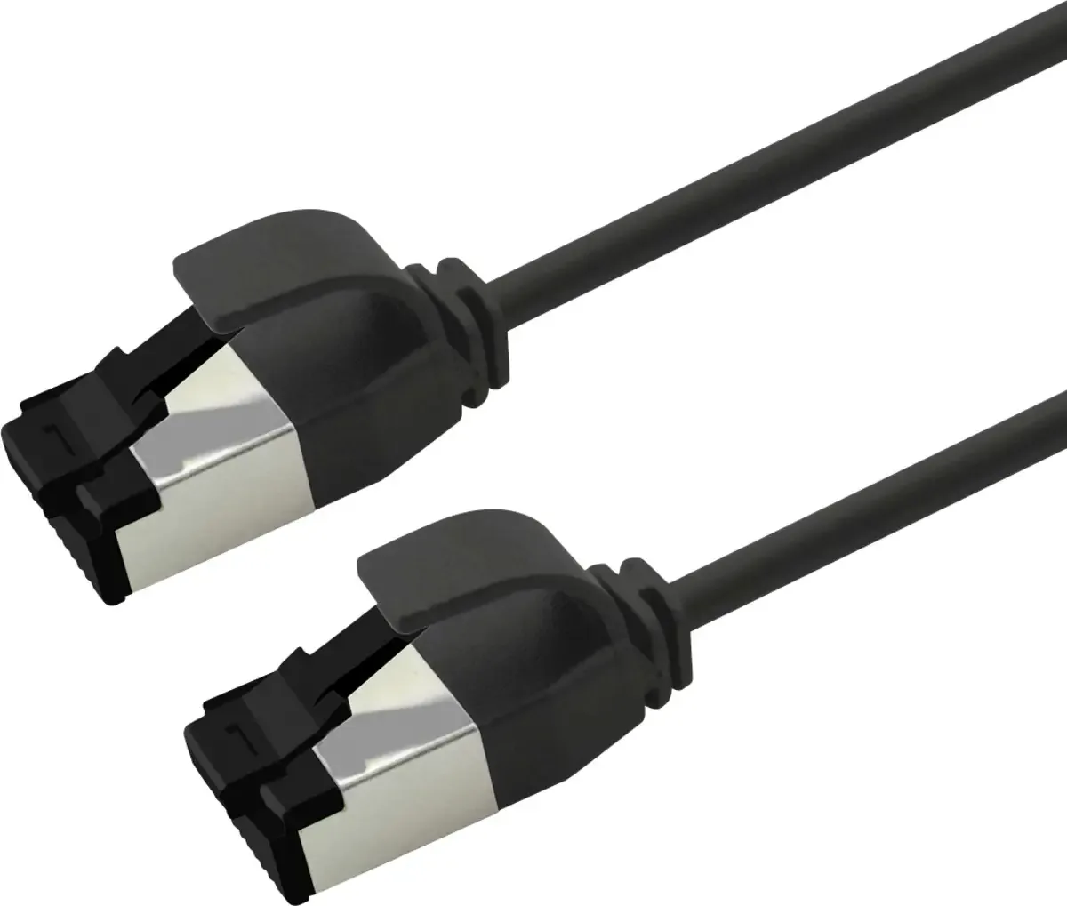 Roline 21.15.3262 RJ45 Netwerkkabel, patchkabel CAT 8.1 U/FTP 0.5 m 1 stuk(s) van Roline in Zwart – productfoto