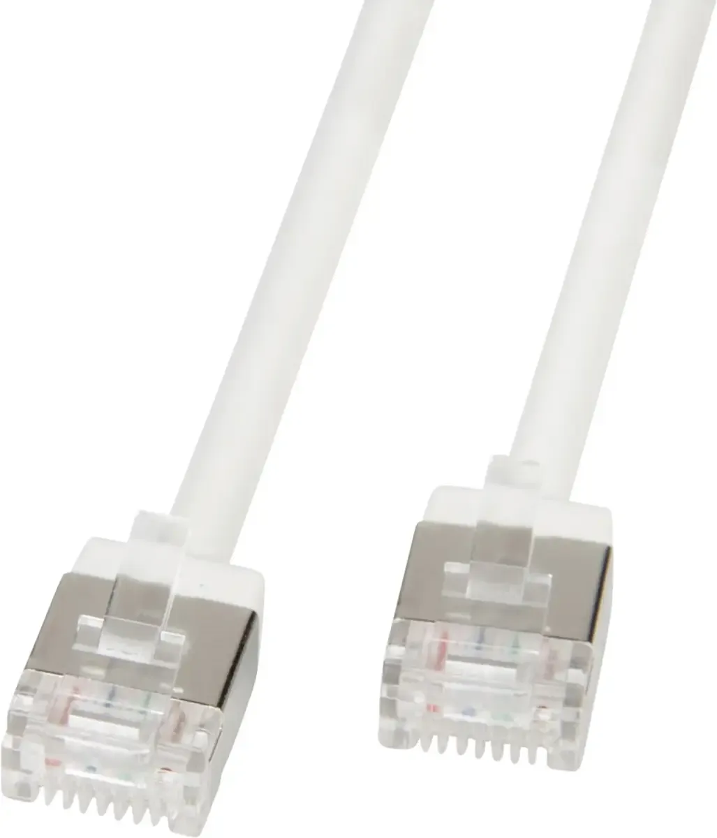 Roline 21.15.4570 RJ45 Netwerkkabel, patchkabel CAT 6A U/FTP 0.5 m Afgeschermd 1 stuk(s) van Roline in Wit – productfoto