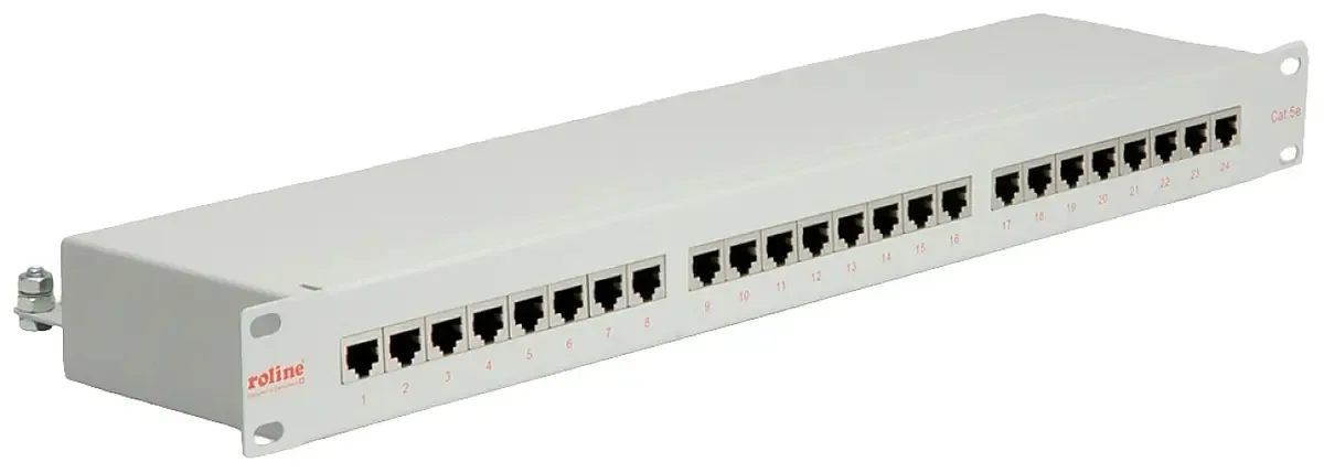 Roline 24 ports Panneau de brassage 483 mm (19) CAT 5e 1 UH gris by Roline – product photo