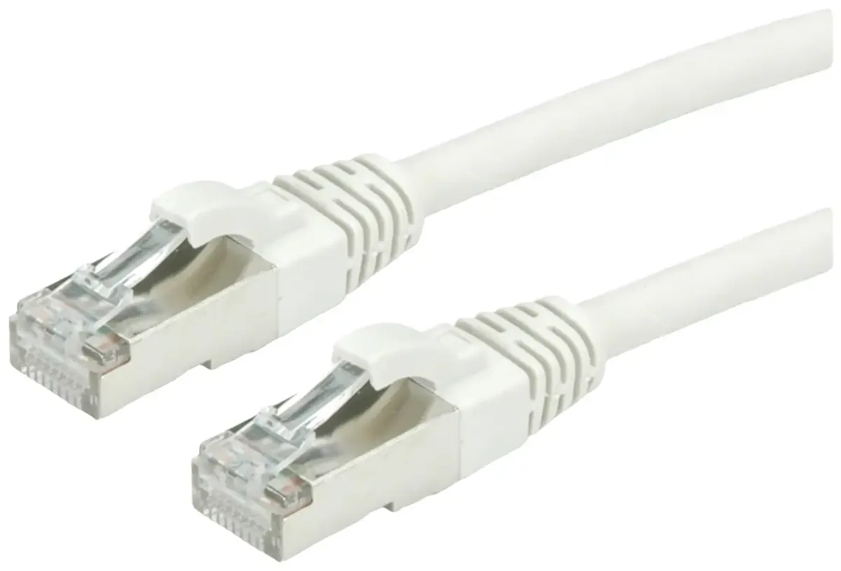 S/FTP-kabel Cat.7, LSOH, met RJ-45 connectoren (500 MHz / Klasse EA), 0,5 m by Roline in Grey – product photo