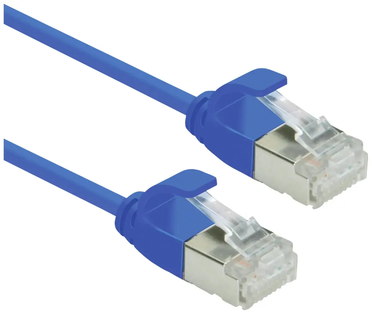 U/FTP DataCenter Patchkabel Cat.6A (Class EA), LSOH, slim, blau, 0,3 m by Roline – product photo